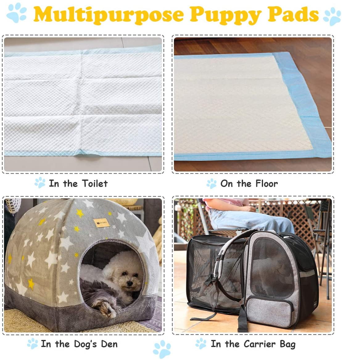 Puppy Pee Pads , 36''x30'' Dog Potty Pads, Powerful Absorbency, 5-Layer Design, Leak-Proof Disposable Pet Piddle Training Pad for Dogs Doggie Cats Rabbits