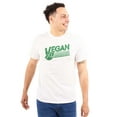 thumbnail image 3 of Vegan Peace Love Hippie Herbivore Men's Graphic T Shirt Tees Brisco Brands X, 3 of 6