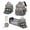 Gray, variant on Baby diaper bag, backpack style diaper bag, baby travel bag, multi-functional waterproof baby bag with USB charging port and stroller straps,(Pink).