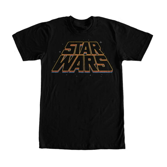 Men's Star Wars Logo Layers Graphic Tee Black X Large