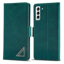 Wallet Case for Samsung Galaxy S22 Plus with Card Slots Magnetic Clasp Stand Purse Cover for Women Men, PU Leather Shockproof Cash Holder Flip Folio Case for Samsung Galaxy S22 Plus 6.6 Inch,Green