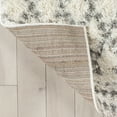 thumbnail image 6 of Well Woven Eova 3'11" x 5'3" Ivory Moroccan Diamond Thick Shag Area Rug, 6 of 8