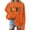 Orange, variant on Brilliant Fall Womens Tops Long Sleeve Halloween Sweatshirt Women Pumpkin Coffee Graphic Sweatshirts Cute Halloween Shirts Fall Crew Neck Sweatshirt Clearance Clothes under $5.00
