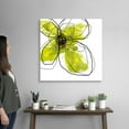 thumbnail image 2 of Great Big Canvas "Green Liquid Floral Four"  by Jan Weiss Yellow White   Wrapped Canvas Print Wall Artwork, 2 of 7