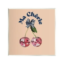 Stupell Industries Ma Cherie Phrase Food & Beverage Painting Unframed Art Print Wall Art, 12 x 12