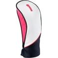 thumbnail image 2 of Majek #1/5 Golf Clubs Premium Protective Navy Blue Pink White and Black Head Covers 460cc #1 Driver + #5 Fairway Metal Woods Set Fits for Most Brands, 2 of 5