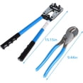 thumbnail image 2 of waltyotur Battery Cable Lug Crimper Tool for Crimping Wire Cable with Cable Cutter for 10,8,6,4,2 and 1/0 AWG Wire Cable Cutting and Crimping with Storage Bag, Blue, 2 of 7