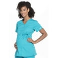thumbnail image 3 of Cherokee Workwear Professionals Maternity Women's Scrubs Top Mock Wrap WW685, 3 of 5