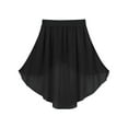 thumbnail image 4 of LiiYii Kids Girls High-Low Chiffon Lyrical Dance Wrap Skirts Contemporary Jazz Latin Dance Outfit Black 16, 4 of 7