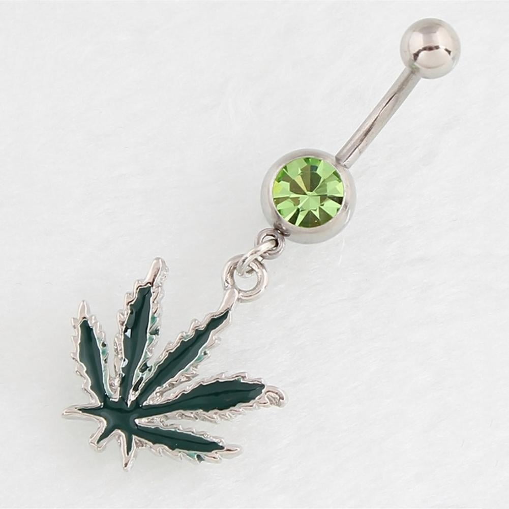 Leaf Belly Navel Button Rings Body Piercing Beauty Accessories Rings Women M7E7 