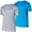 Lt Grey / Brilliant Blue, variant on Mens Dry-Fit Shirts 2 Pack Workout Gym T-Shirts, Athletic Tees for Men, Multipack Training Tops