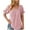 Pink-05, variant on Mittory Womens Dressy Casual Summer Tops Pom Pom Flowy Blouse Puff Sleeve Babydoll Tops
