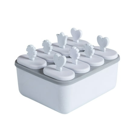 

Rdeuod Ice Cube Trays 2022 New Homemade Popsicle Box With Base With Handle 8 Popsicle Box Ice Cream Ice Box as show C