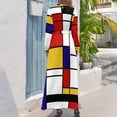 thumbnail image 2 of Vestido largo De Stijl #2 (inspirado en Mondrian) vestidos mujer verano 2024 vestidos para mujer 2024 vestidos sueltos elegantes para mujer, 2 of 4