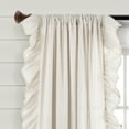 thumbnail image 3 of Lush Decor Linen Ruffle Window Panel - Light Gray -Single- 84 x 54, 3 of 11