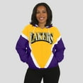 thumbnail image 4 of Women's WEAR by Erin Andrews  Gold/Purple Los Angeles Lakers Colorblock Full-Zip Hoodie Windbreaker Jacket, 4 of 5