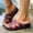 Wine, variant on Fnooota Womens Comfort Sandals, Open Toe Slip On Casual Outdoor Wedge Sandals White Size 6