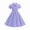 Purple, variant on TIREOW Girls Cute Dress Vintage Polka Dot Peter Pan Collar Puff Short Sleeve Dresses Swing Party Rockabilly Dress Wedding Casual Dress