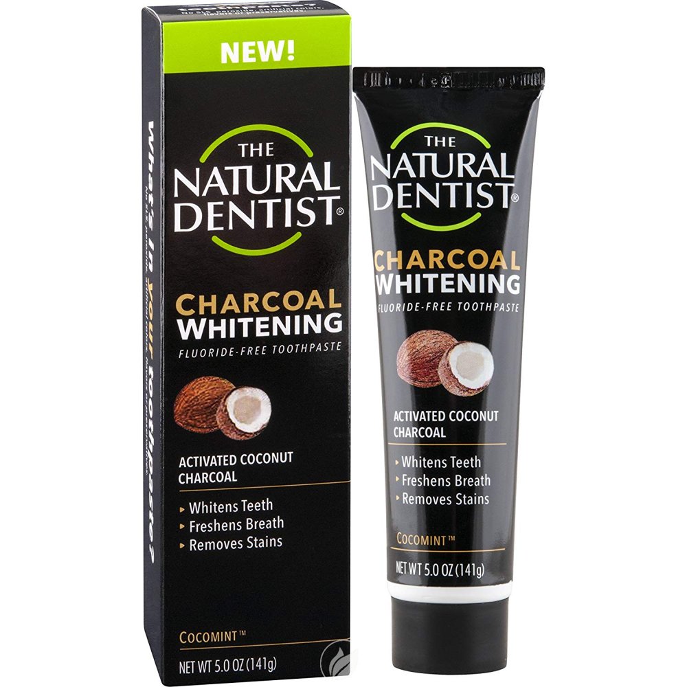 Natural Dentist Charcoal Whitening Toothpaste 5 Ounce, Pack of 2