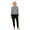 Black, variant on Women Elderly Alzheimer Nursing Striped Jumpsuit Long Sleeve Zip Anti-strip for Special Needs Caring Disabilities Black M