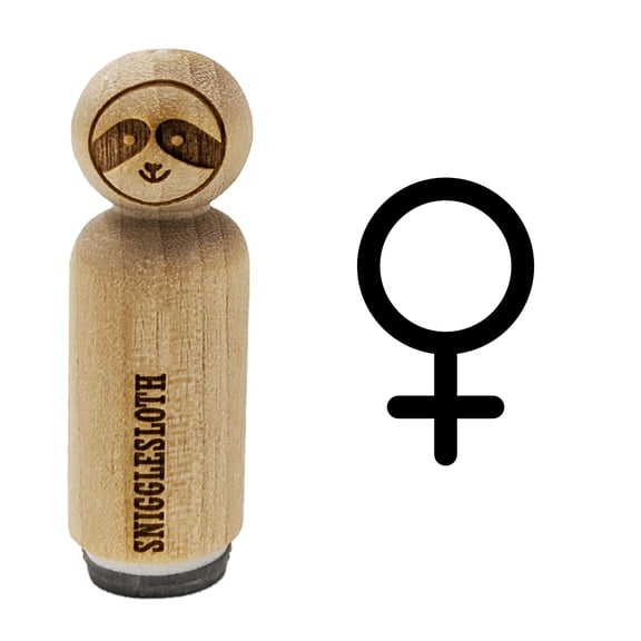Venus Woman Female Gender Symbol Rubber Stamp for Scrapbooking Crafting Stamping - Mini 1/2 Inch