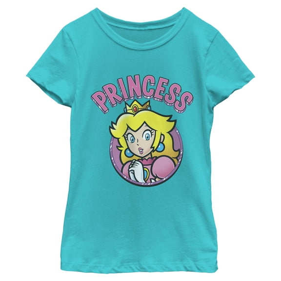 Girls Nintendo Princess Peach Gloss T Shirt