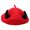 Red black horn, variant on MOMOJIA Thick Warm Devil Horn Beret Hat Wool Winter Hat Fashion Accessory For Concerts Snow EventHa110weenCostume Accessories