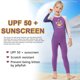 thumbnail image 4 of Eigraketly Traje de baño para niños, traje de baño de una pieza de manga larga a prueba de sol para niñas, traje de baño cálido de neopreno Deportes acuáticos Violeta XXL, 4 of 6