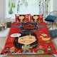 thumbnail image 2 of La Compañía Eléctrica Conjunto de sábanas temático, trío de piezas, cómodo y amigable con la piel, diseño único, regalo de decoración para el hogar para familiares, amigos y fans, 90 cm * 190 cm, 2 of 6