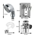 thumbnail image 3 of Adjustable Wall Mounted Shower Faucet Set with Hose and Bracket for Bathroom Sink - 22mm to 24mm Tap Compatibility, 3 of 7