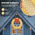 thumbnail image 4 of Ktaxon 48in Christmas Wreath Christmas Decoration Lighted Holiday Decor 315 Lights LED - Golden, 4 of 6