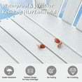thumbnail image 6 of Topcobe HDPE Patio Chair with Armrest and Footrest for Indoor Outdoor, Outdoor Patio Furniture for Garden Backyard Pool Deck-White, 6 of 11