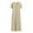 C-Beige81, variant on DHFJKG Womens Sweaters Dress Knit Ribbed V Neck Solid Color Short Sleeve Button Up Loose Fit Maxi Dress Classic Dresses