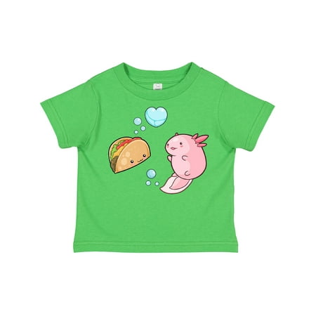 

Inktastic An Axolotl Meets a Taco Gift Toddler Boy or Toddler Girl T-Shirt
