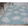 thumbnail image 7 of Liora Manne Carmel Seaturtles 8'10" x 11'9" Aqua Area Rugs CRE91841304, 7 of 7