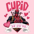 thumbnail image 2 of Junior's Marvel: Deadpool Cupid Is Stupid  Graphic T-Shirt, 2 of 4