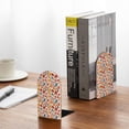 thumbnail image 5 of Sikiie Autumn Leaves Bookends 1 Pair, Wood Bookends for Shelves, Book Ends for Shelves, Book Shelf Holder for Home Office, 5 of 7