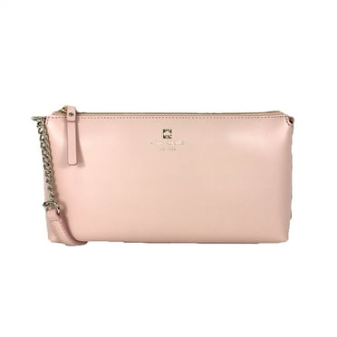 Kate Spade Weller Street Declan Classic Leather Crossbody, Warm Vellum Pink