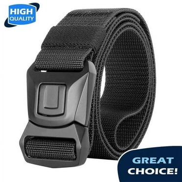 Q&Q ESSENTIALS Mens Belt Nylon Utility Belts for Men with Quick Release Work Belt Black Size 28-42