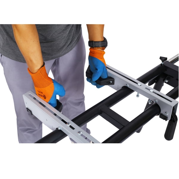 Miter Saw Stand with Quick Release Mounting Brackets,roolers ,stops