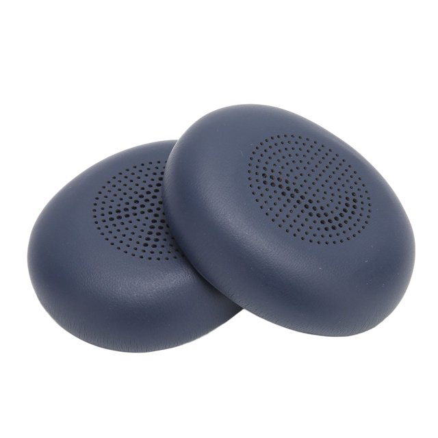 Almohadillas de repuesto para auriculares de piel sintética de grado profesional para auriculares Jabra ELITE 45h, color azul oscuro