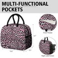 thumbnail image 6 of Womens Pink and Black Of Leopard Print Lunch Box for Work,Insulated Lunch Bag for Women,Loncheras Para Mujer,Leakproof Adult Lunch Bag for Work,Beach,Travel,Picnic,Camping, 6 of 7