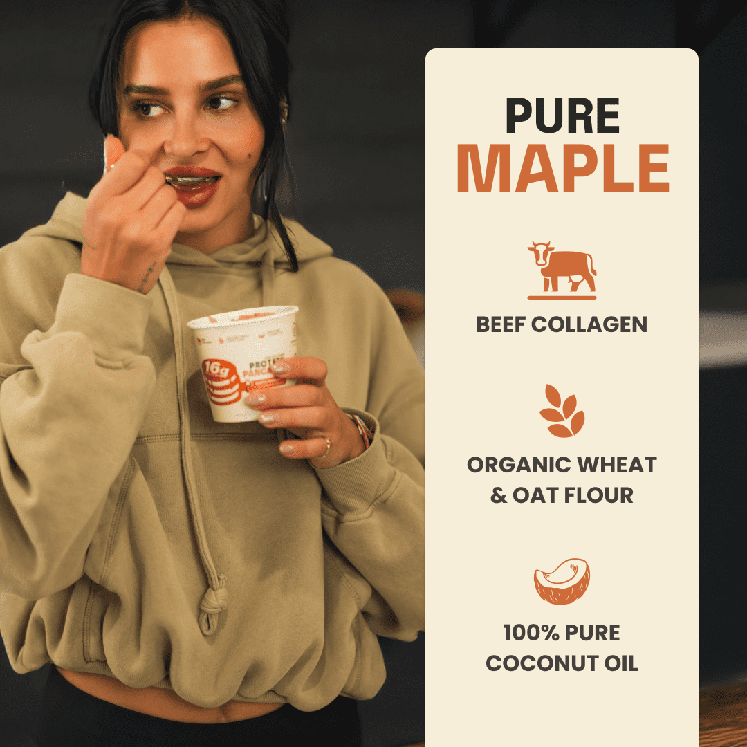 Beef Collagen Protein Pancakes, Maple Pancakes, Dry Mix, Dairy Free, 12-pack