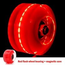 Quad Skate Wheels with Up Bearings Lightweight Roller Luminous Installed for Smooth Performance in Sports