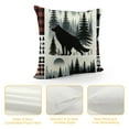 thumbnail image 4 of Bear Deer Pillow Covers,Christmas Elk Deer Throw Pillow Covers, Cushion Covers,Red Black Buffalo Grid Camping Decorative Pillow Covers, 4 of 5