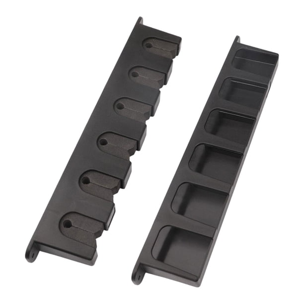 Soporte de pared para cañas de pescar, ligero y práctico, ahorra espacio, para 6 cañas, ideal para cabañas y hogares.
