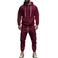 thumbnail image 4 of Men's Tracksuits 2 Piece Sets Outfits For Men Full Zip Sweatsuits for Men Athletic Jogging Suit Casual Athletic Jogging Warm Up Sets, 4 of 8