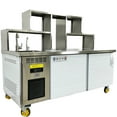 thumbnail image 3 of 71" Stainless Steel Boba Station with Refrigerator – Commercial Milk Tea & Bubble Tea Workstation Counter for Coffee, Juice & Drink Shops, 3 of 16