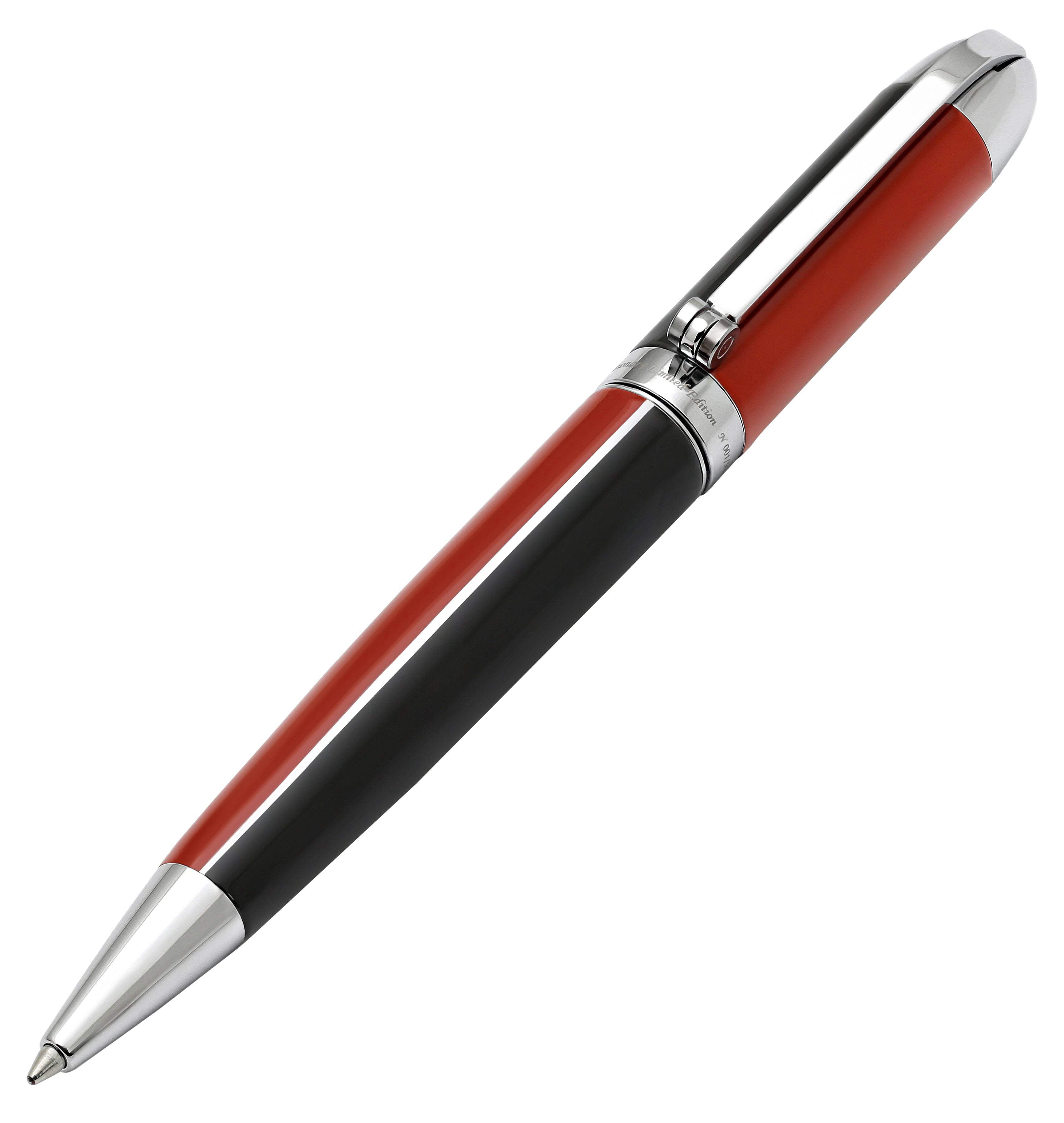 Xezo Xezo Visionary® Brass  Aluminum Enameled Ballpoint Pen - Red / Black