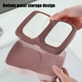 thumbnail image 5 of Double Compartment Soap Holder with Lid | Leak-Proof Travel Soap Case | Automatic Drainage Tray for Bathroom, Gym & Camping | Blue, Gray, Pink | 1-Piece, 5 of 6